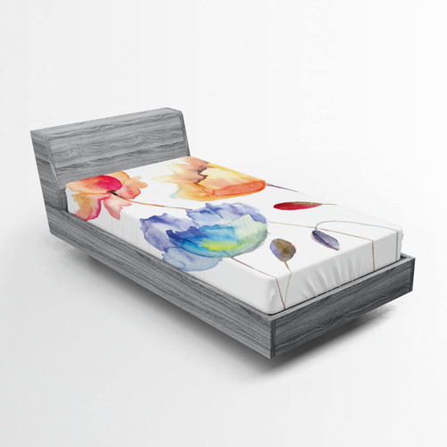 Ambesonne Watercolor Flower Fitted Sheet, Summer Flowers in Retro Style Painting Effect Nature is Art, Bed Cover with All-Round Elastic Deep Pocket for Comfort, Twin XL Size, Pink Yellow Ambesonne Watercolor Flower Fitted Sheet, Summer Flowers in Retro Style Painting Effect Nature is Art, Bed Cover with All-Round Elastic Deep Pocket for Comfort, Twin XL Size, Pink Yellow