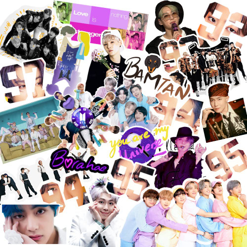 Careflection Kpop Pack of 25 Stickers Waterproof Tape Perfect for Laptop Computer Car Skateboard Water Bottle Travel Case Guitar Luggage Motorbikes