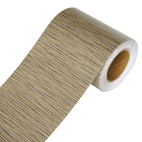 YENHOME Grasscloth Wallpaper Border Peel and Stick Removable Wall Border Trim Self Adhesive Fabric Wallpaper Border for Kitchen Bathroom Bulletin Board Mirror Frame Border Peel and Stick 3"X590"