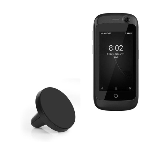 BoxWave Car Mount Compatible with Unihertz Jelly Pro - Minimus MagnetoMount, Magnetic Car Mount, Magnetic Car Holder for Unihertz Jelly Pro