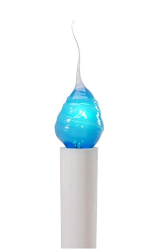 Darice 2 Piece Silicone Swirl Bulbs, Bright Blue
