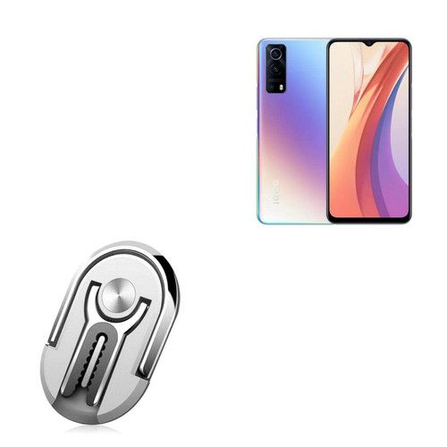 Car Mount for vivo iQOO Z3 (Car Mount by BoxWave) - Mobile HandGrip Car Mount, Finger Grip Mobile Car Mount Stand for vivo iQOO Z3 - Metallic Silver Car Mount for vivo iQOO Z3 (Car Mount by BoxWave) - Mobile HandGrip Car Mount, Finger Grip Mobile Car Mount Stand for vivo iQOO Z3 - Metallic Silver