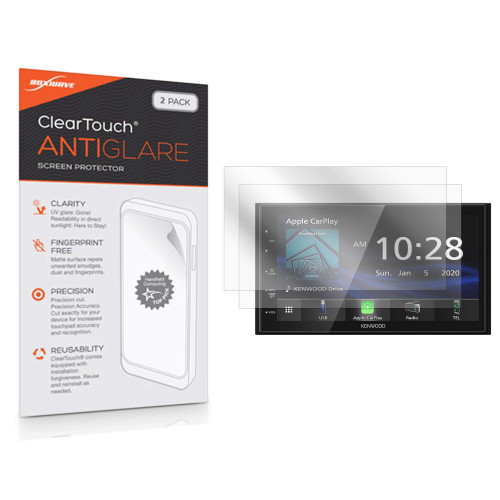BoxWave Screen Protector Compatible with Kenwood DMX4707S - ClearTouch Anti-Glare (2-Pack), Anti-Fingerprint Matte Film Skin for Kenwood DMX4707S