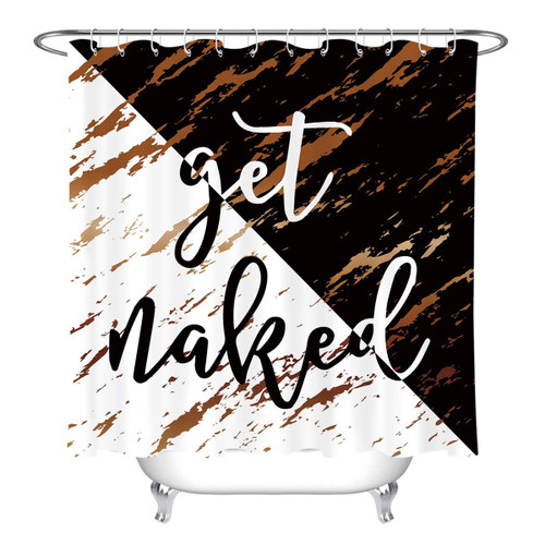 LB Black and White Font Get Naked Shower Curtains for Bathroom Funny Quotes Cracked Marble Shower Curtain Set with Hooks 72x78 inch Waterproof Polyester Fabric Bathroom Decorations LB Black and White Font Get Naked Shower Curtains for Bathroom Funny Quotes Cracked Marble Shower Curtain Set with Hooks 72x78 inch Waterproof Polyester Fabric Bathroom Decorations