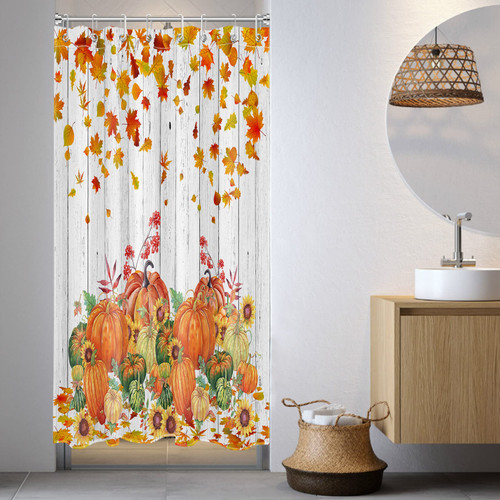LB Autumn Fall Shower Curtain for Bathroom, Thanksgiving Harvest Pumpkin Farmhouse Sunflower Maple Leaves Rustic Vintage Wooden Boards Fabric Bathroom Decor Set with Shower Curtain Hooks, 60x72 Inch LB Autumn Fall Shower Curtain for Bathroom, Thanksgiving Harvest Pumpkin Farmhouse Sunflower Maple Leaves Rustic Vintage Wooden Boards Fabric Bathroom Decor Set with Shower Curtain Hooks, 60x72 Inch