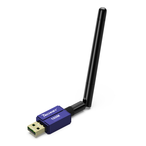 Long Range Bluetooth Adapter for Desktop PC Plug & Play 5.3 EDR Class 1 USB Dongle Wireless Transfer Receiver 328FT/100M for BT Mouse/Keyboard/Headphones Support Win11/10/8.1?Blue? Long Range Bluetooth Adapter for Desktop PC Plug & Play 5.3 EDR Class 1 USB Dongle Wireless Transfer Receiver 328FT/100M for BT Mouse/Keyboard/Headphones Support Win11/10/8.1?Blue?