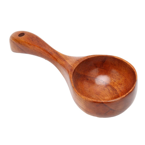 Wooden Scoop, Wood Spoon Ladle Bath Salt Scoop with Hanging Hole for Flour Canisters Kitchen Cooking Tablespoon Wooden Scoop, Wood Spoon Ladle Bath Salt Scoop with Hanging Hole for Flour Canisters Kitchen Cooking Tablespoon