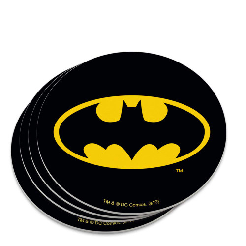 Batman Classic Bat Shield Logo Novelty Coaster Set
