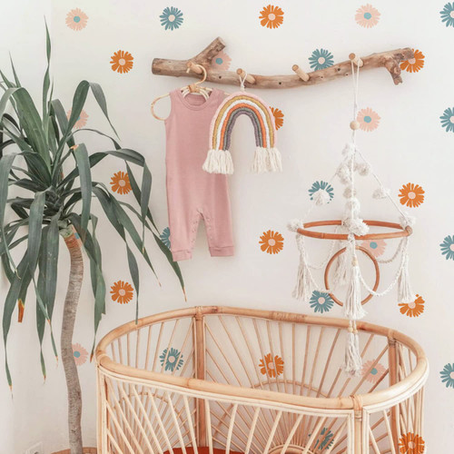 funlife 72 PCS Daisy Wall Decals Peel and Stick, Boho Daisy Decals for Wall, Daisy Flower Boho Wall Stickers, Wall Art Decor for Girls Bedroom Nursery Kids Room Playroom, 12 Sheets, Sweet Daisy funlife 72 PCS Daisy Wall Decals Peel and Stick, Boho Daisy Decals for Wall, Daisy Flower Boho Wall Stickers, Wall Art Decor for Girls Bedroom Nursery Kids Room Playroom, 12 Sheets, Sweet Daisy