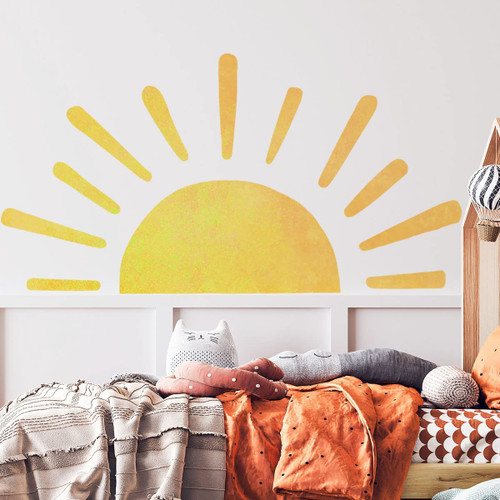 45.6x23.8 Inch Boho Half Sun Wall Decals Removable Sunshine Wall Sticker Vinyl Peel and Stick Half Sun Decals Wall Art for Girls Kids Bedroom Nursery Playroom Decor 45.6x23.8 Inch Boho Half Sun Wall Decals Removable Sunshine Wall Sticker Vinyl Peel and Stick Half Sun Decals Wall Art for Girls Kids Bedroom Nursery Playroom Decor