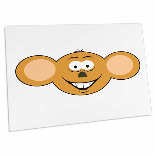 3dRose Funny Big Ears Smiling Face - Desk Pad Place Mats (dpd-103702-1)