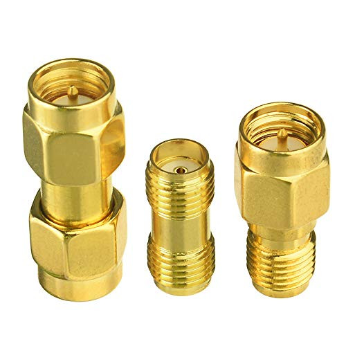 Superbat SMA Adapter Kit SMA Male/Female to Male/Female RF Coax Coaxial Connector Kit 3 Pcs