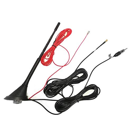 Davitu Cables, Adapters & Sockets - On-Board Audio Gain Amplification Antenna DAB+/FM/AM Three In One Digital Audio Antenna SMB Interface