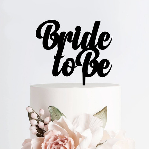 Acrylic Personalized Wedding Cake Toppers Handwritten Bride to Be Black Silhouette Cake Topper Vintage Mirror Cake Decoration Topper for Wedding Top Engagement Anniversary