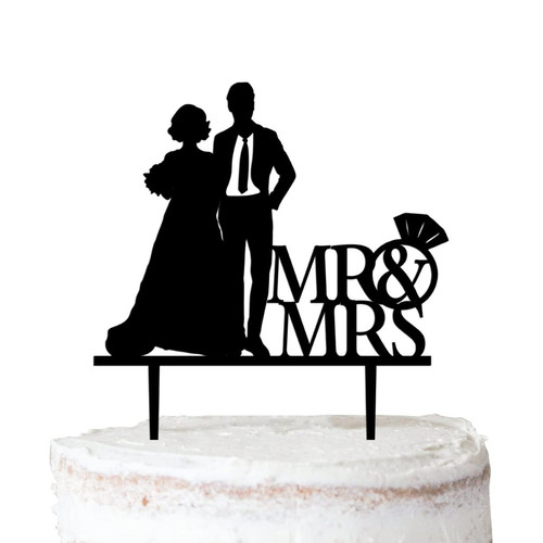 Acrylic Personalized Wedding Cake Toppers Bride And Groom Mr & Mrs Black Cake Topper Figures Mirror Cake Decoration Topper for Bridal Shower Engagement Anniversary style242 Acrylic Personalized Wedding Cake Toppers Bride And Groom Mr & Mrs Black Cake Topper Figures Mirror Cake Decoration Topper for Bridal Shower Engagement Anniversary style242