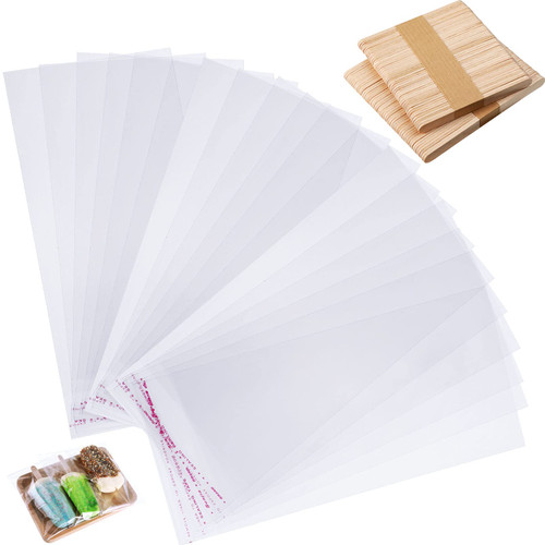 400 Pieces Ice Cream Sticks and Bags Set Include 300 Pieces Self-adhesive Pop Bags Clear Ice Cream Bags Self Sealing and 100 Pieces Wooden Ice Cream Sticks Ice Cream Sticks for Summer Party Supplies 400 Pieces Ice Cream Sticks and Bags Set Include 300 Pieces Self-adhesive Pop Bags Clear Ice Cream Bags Self Sealing and 100 Pieces Wooden Ice Cream Sticks Ice Cream Sticks for Summer Party Supplies