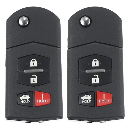 X AUTOHAUX 2pcs 315MHz BGBX1T478SKE125-01 Replacement Keyless Entry Remote Car Key Fob for Mazda 3 Seden 10-13 for Mazda 6 10-13 MX-5 Miata 06-15 Chip 63 80 4 Button