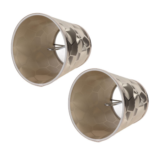 2Pcs Drum Lamp Shade E14 PVC Modern Barrel Lampshade Cover for Chandeliers Floor Light Table Lamp