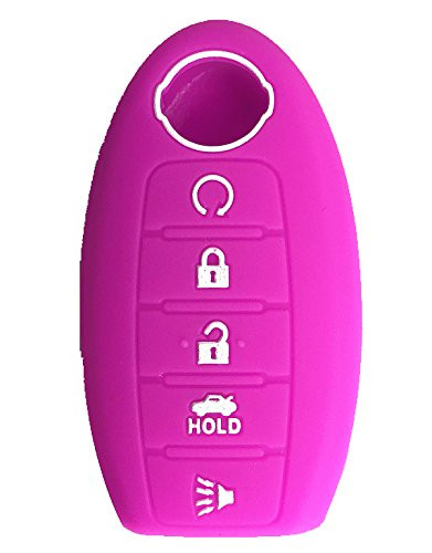 Rpkey Silicone Keyless Entry Remote Control Key Fob Cover Case protector For Nissan Armada Murano Maxima Altima Sedan Pathfinder?Violet?285E3-3TP5A KR5S180144014
