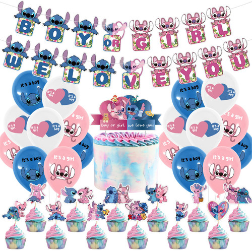 Stitch and Lilo Party Supplies, Lilo and Stitch Birthday Decorations Include Stitch Foil Balloon, Balloons, Cake Toppers, Birthday Banner, Stitch Stickers(PS-shidiqi D) Stitch and Lilo Party Supplies, Lilo and Stitch Birthday Decorations Include Stitch Foil Balloon, Balloons, Cake Toppers, Birthday Banner, Stitch Stickers(PS-shidiqi D)