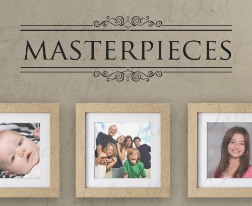 Masterpieces Wall Decal - Frames Mural Family Graphic Vinyl Art Sticker Decoration Large Sign Decor Masterpieces Wall Decal - Frames Mural Family Graphic Vinyl Art Sticker Decoration Large Sign Decor