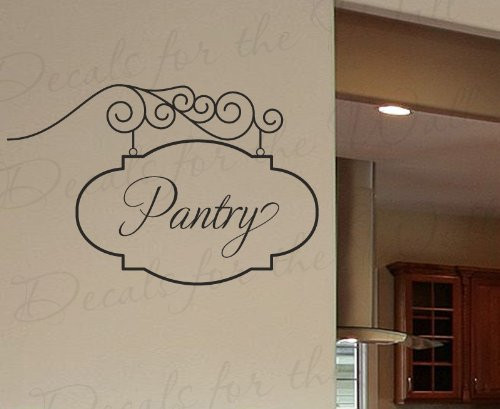 Pantry Sign Wall Decal - Large Vinyl Sticker Kitchen Art Graphic Decor Mural Decoration Pantry Sign Wall Decal - Large Vinyl Sticker Kitchen Art Graphic Decor Mural Decoration