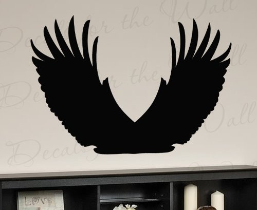 Wings Wall Graphic Decal - Vinyl Feathers Bird Eagle Sticker Art Decor Large Decoration Sign Mural Wings Wall Graphic Decal - Vinyl Feathers Bird Eagle Sticker Art Decor Large Decoration Sign Mural