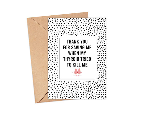Oncologist Thank You Card - Doctor Thank You Card - Cancer Doctor Card - Thyroid Cancer For Oncologist Funny Cancer Card For Thyroid Doctor Thanks Oncologist Thank You Card - Doctor Thank You Card - Cancer Doctor Card - Thyroid Cancer For Oncologist Funny Cancer Card For Thyroid Doctor Thanks