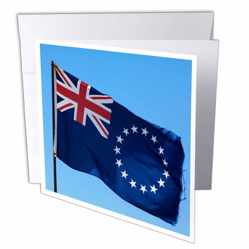 3dRose Cook Islands Flag, Muri Lagoon, Rarotonga, Cook Islands - Greeting Cards (gc-367170-5) 3dRose Cook Islands Flag, Muri Lagoon, Rarotonga, Cook Islands - Greeting Cards (gc-367170-5)