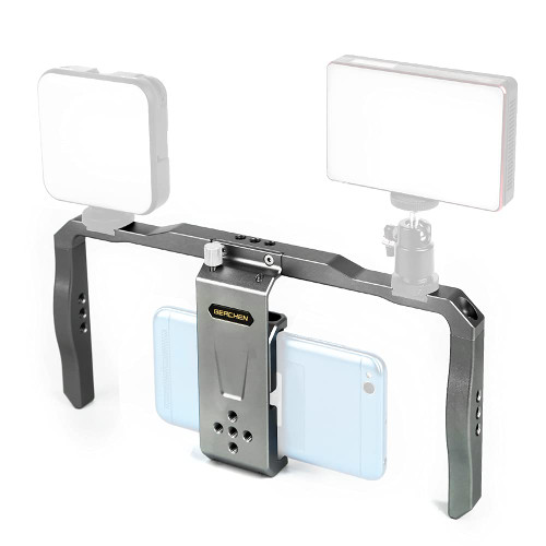 Smartphone Video Rig Phone Video Stabilizer Handheld Video Rig Kit Filmmaking Vlogging Cage for Videomaker Videographer YouTube Tiktok for Mobile Phone/Huawei /Samsung
