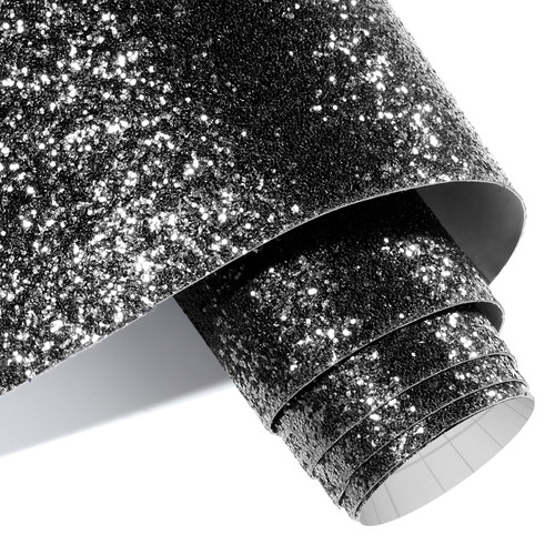 Decotalk 354"x17.7" Glitter Wallpaper Stick and Peel Black Glitter Wallpaper for Walls Removable Glitter Sequins Wallpaper Self Adhesive Glitter Contact Paper for DIY Crafts Decorative Wallpaper Vinyl Decotalk 354"x17.7" Glitter Wallpaper Stick and Peel Black Glitter Wallpaper for Walls Removable Glitter Sequins Wallpaper Self Adhesive Glitter Contact Paper for DIY Crafts Decorative Wallpaper Vinyl