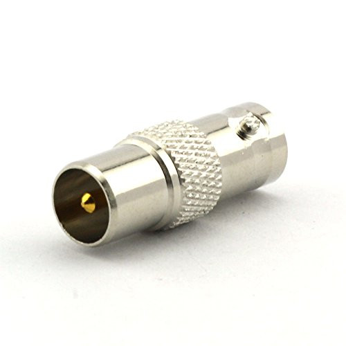 Maxmoral 2PCS TV Male to BNC Female Connector RF Coax Coaxial Adapter