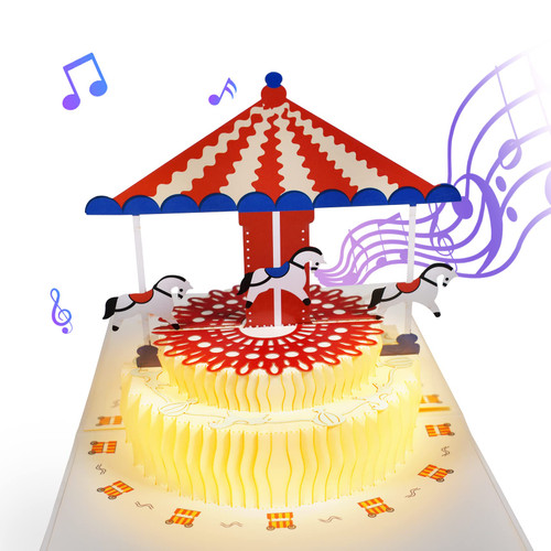 GREETING ART 3D Musical Birthday Card,Birthday Pop Up Cards with Music,Happy Birthday Cards,LED Light Birthday Cake Music Postcards Pop Up Greeting Cards for Kids Men and Women GREETING ART 3D Musical Birthday Card,Birthday Pop Up Cards with Music,Happy Birthday Cards,LED Light Birthday Cake Music Postcards Pop Up Greeting Cards for Kids Men and Women