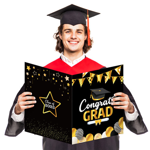 Haooryx 2023 Graduation Large Signature Guest Book Board Congrats Grad Congratulation Jumbo Greeting Card for Class of 2023 Student Graduation Party Supplies Personalized Sign Decoration (Black Gold) Haooryx 2023 Graduation Large Signature Guest Book Board Congrats Grad Congratulation Jumbo Greeting Card for Class of 2023 Student Graduation Party Supplies Personalized Sign Decoration (Black Gold)