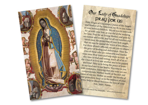 Virgin of Guadalupe Prayer in Sickness and Trial Holy Card Paper Pack of 50