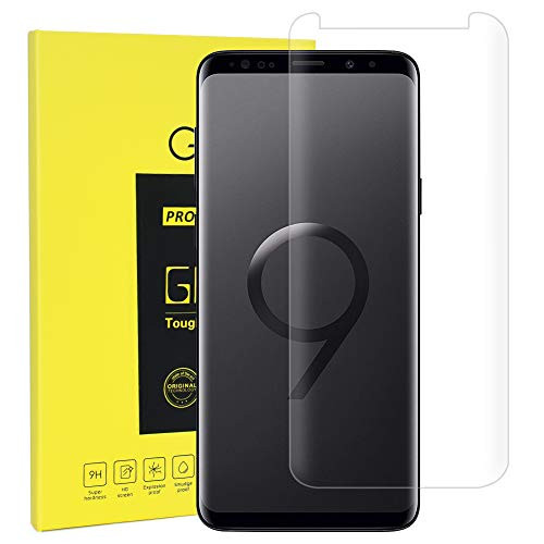 Screen Protector for Samsung Galaxy S9-3D Curved Edge(Not Full Cover) Glass Screen Protector for Samsung Galaxy S9 (Transparent)