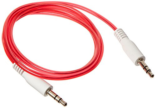 Cable red online Stargazer Enterprises 3ft (Red) Stereo Auxiliary Audio Aux Cable Cord 3.5mm M/M (Red)