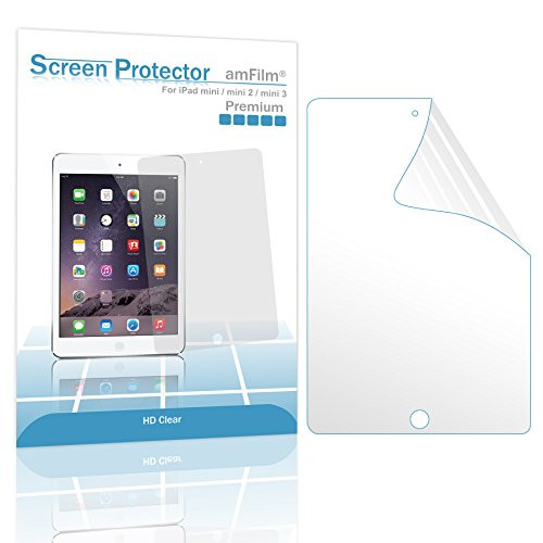 amFilm iPad Mini Screen Protector HD Clear for iPad Mini, iPad Mini 2 and iPad Mini 3 Retina Display(2-Pack)