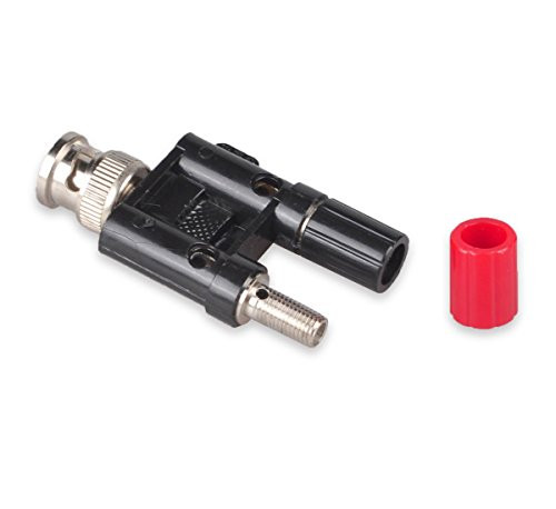 HTTX BNC to Banana Adapter, BNC Male Plug to 2 x 4mm Dual Banana Female Jack Socket Binding Post RF Coax Coaxial Splitter Connector