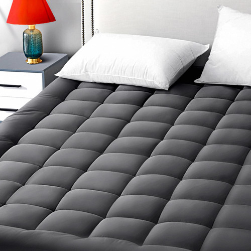 EASELAND Twin Size Mattress Pad Pillow Top Mattress Cover Quilted Fitted Mattress Protector Single Cotton Top 8-21" Deep Pocket Cooling Mattress Topper (39x75 Inches, Dark Grey) EASELAND Twin Size Mattress Pad Pillow Top Mattress Cover Quilted Fitted Mattress Protector Single Cotton Top 8-21" Deep Pocket Cooling Mattress Topper (39x75 Inches, Dark Grey)