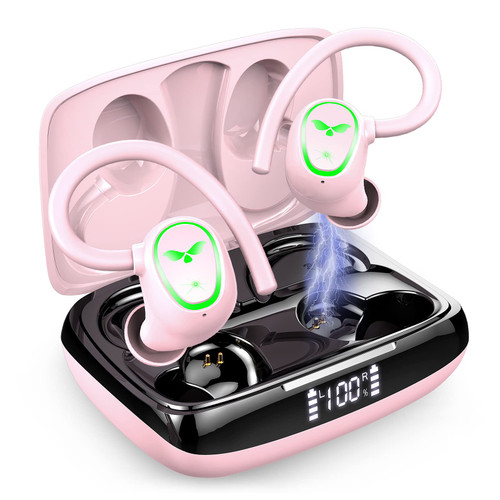 Wireless Earbud Bluetooth 5.3 Headphones Sport Earphones in Ear 48H Playback Stereo Noise Cancelling Earbud with Dual Mic LED Display, Over-Ear Earhooks Ear Buds IP7 Waterproof Headset for Running Gym Wireless Earbud Bluetooth 5.3 Headphones Sport Earphones in Ear 48H Playback Stereo Noise Cancelling Earbud with Dual Mic LED Display, Over-Ear Earhooks Ear Buds IP7 Waterproof Headset for Running Gym