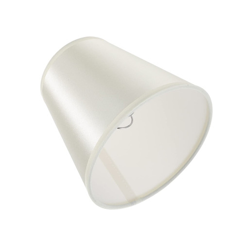 OSALADI Wall Lights Small Lampshade, Clip-on Lamp Shade, Wall Lamp Cover Chandelier Lampshade Fabric Lamp Shade Bell Lampshade for Table Lamp (White) Chandeliers