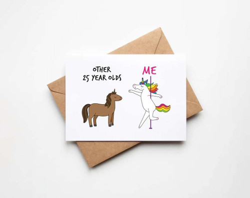 PaulDesignGifts 25Th Birthday Gifts - Funny Other 25 Year Olds Unicorn Card - 25 Year Old Gift Idea - Gag 25Th Birthday Anniversary Cup - 25Th Bday PaulDesignGifts 25Th Birthday Gifts - Funny Other 25 Year Olds Unicorn Card - 25 Year Old Gift Idea - Gag 25Th Birthday Anniversary Cup - 25Th Bday