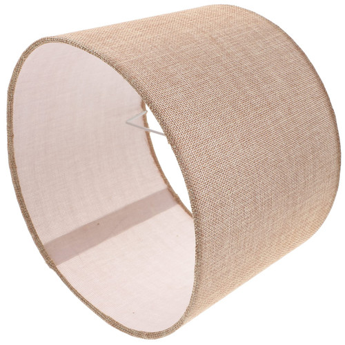 Beaupretty Lamp Shades Drum Lampshade E27 Fabric Light Cover Replacement for Chandeliers Floor Light Table Lamp Beige Lamp Shade