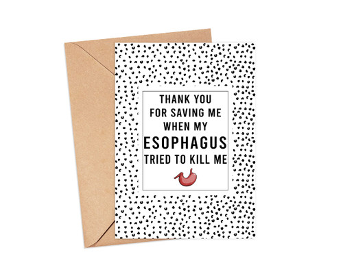 Esophageal Cancer Oncologist Thank You Card - Doctor Appreciation - Gifts For Esophageal Cancer Oncologist Esophageal Cancer Oncologist Thank You Card - Doctor Appreciation - Gifts For Esophageal Cancer Oncologist