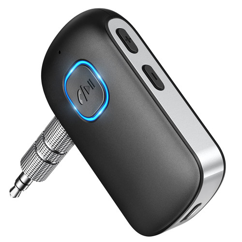 COMSOON Bluetooth Car Digital Media Receiver, Bluetooth 5.0 AUX Receiver Adapter for Car Stereo System, Home Audio, Speakers, Wired Headset - Dark Gray COMSOON Bluetooth Car Digital Media Receiver, Bluetooth 5.0 AUX Receiver Adapter for Car Stereo System, Home Audio, Speakers, Wired Headset - Dark Gray