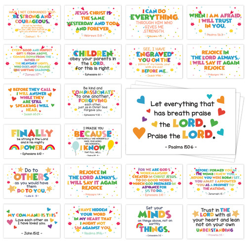 60 Mini Prayer Cards for Children with Inspirational Assorted Bible Verses, Religious Encouragement Cards, Scripture Cards for Kids Bible Studies, Daily Devotional for Women, Christian Gifts - JY301 60 Mini Prayer Cards for Children with Inspirational Assorted Bible Verses, Religious Encouragement Cards, Scripture Cards for Kids Bible Studies, Daily Devotional for Women, Christian Gifts - JY301
