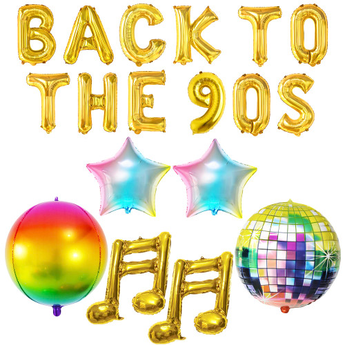 KatchOn, Back To The 90s Balloons Set - 22 Inch, Pack of 16 | 90s Balloons for 90s Theme Party Decorations | Disco Ball Balloons for 90s Hip Hop Party Decorations | 90s Birthday Party Decorations KatchOn, Back To The 90s Balloons Set - 22 Inch, Pack of 16 | 90s Balloons for 90s Theme Party Decorations | Disco Ball Balloons for 90s Hip Hop Party Decorations | 90s Birthday Party Decorations