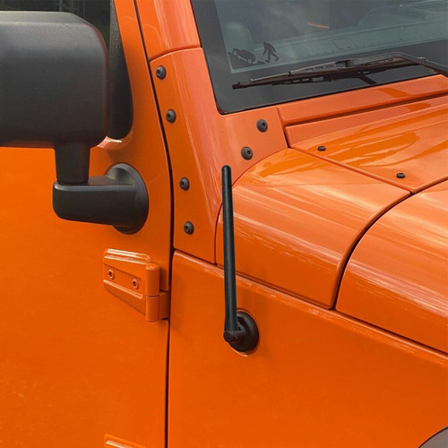 KSaAuto for Jeep Wrangler Gladiator Accessories Short Antenna JK JL JT Unlimited Rubicon Sport Sahara 4xe Willys Overland 2007-2023, Jeep Exterior Accessories, Jeep Car Radio Antenna Replacement