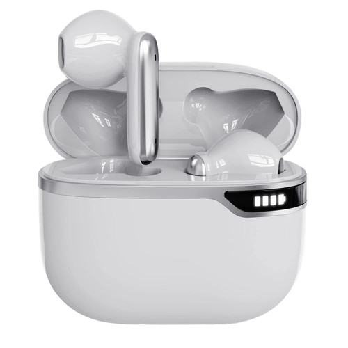 Wireless Earbuds, Bluetooth Earphones Air Ear Buds Pods Clear Call with Charging Case, Bluetooth 5.2 Deep Bass Built-in 4 Mic, IPX7 Waterproof Headphones, 24 Hrs Compatible with iPhone & Android White Wireless Earbuds, Bluetooth Earphones Air Ear Buds Pods Clear Call with Charging Case, Bluetooth 5.2 Deep Bass Built-in 4 Mic, IPX7 Waterproof Headphones, 24 Hrs Compatible with iPhone & Android White